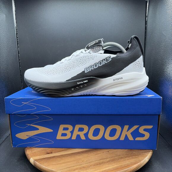 Brooks Glycerin Stealthfit 22 Mens Size 11.5 Running Shoes 1104451D135 White NEW main image 4